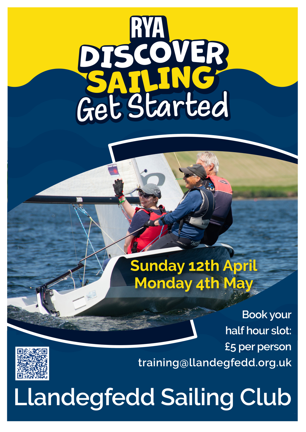 Try sailing at one of our Discover Sailing days